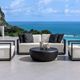 Uttermost® Jones Dark Stone Indoor-Outdoor Coffee Table-2
