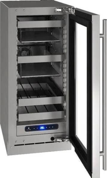 U-Line® 18" 3.7 Cubic Feet Stainless Steel Beverage Center-1