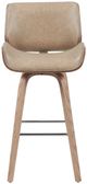 Armen Living Tyler 3-Piece Vintage Brown/White Wash Barstool Set-3