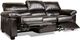 Campio Furniture Legacy Leather Cozy Black Sofa-0