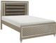 Homelegance® Loudon Bronze/Champagne Full Upholstered Panel Bed-0