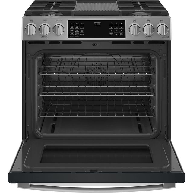 GE Profile™ 30" Stainless Steel Slide In Gas Range-1