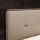 Michael Amini® 21 Cosmopolitan™ Pebble Grain Taupe/Umber California King Upholstered Panel Bed-2