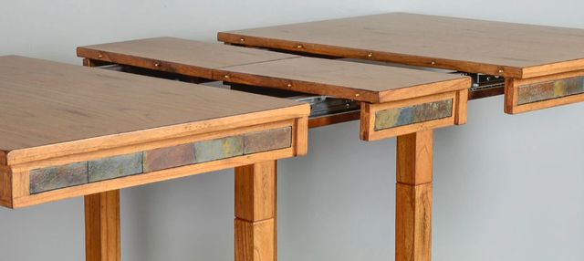 Sunny Designs™ Sedona Rustic Oak Dual Height Butterfly Leaf Dining Table-3