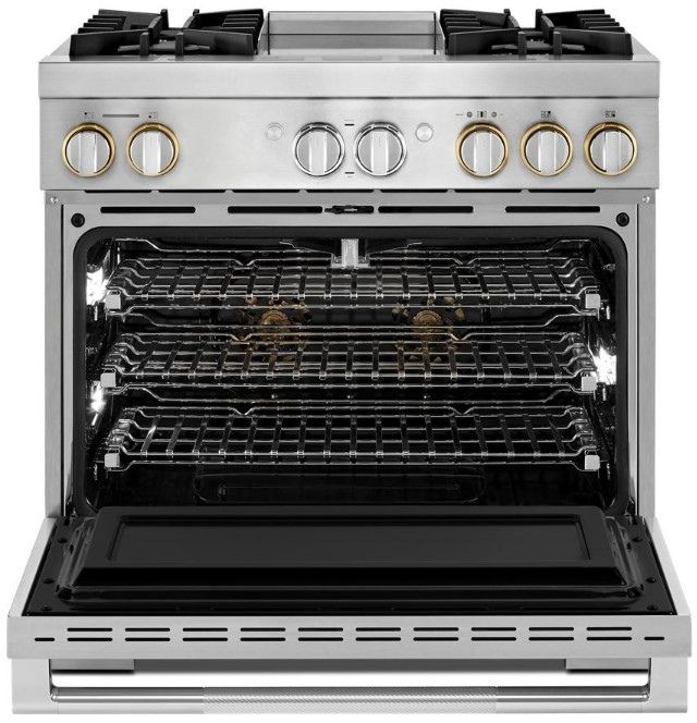 JennAir® RISE™ 36" Stainless Steel Pro Style Dual Fuel Range-1