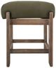 International Furniture Direct Balam Green/Stained White Accent Stool-1