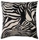 Nourison Home™ Sofia Black Jaquard Zebra Velvet Throw Pillow-0