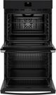 GE® 30" Black Double Electric Wall Oven-2