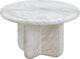 TOV Furniture Juju White Tall Faux Marble Indoor/Outdoor Round Coffee Table-0