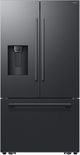Samsung Bespoke AI 36" 29 Cu. Ft. Fingerprint Resistant Matte Black Steel French Door Refrigerator with Sphere Ice™-0