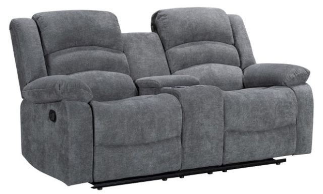 Mazin Furniture Zenthia Gray Manual Reclining Loveseat-0