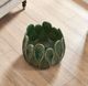 Uttermost® Petal Pinch Deep Green Glaze Indoor-Outdoor Ceramic Bowl-3