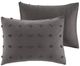 Olliix by Urban Habitat Charcoal King/California King Brooklyn Cotton Jacquard Comforter Set-4