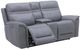 Liberty Furniture Cooper Blue Gray Power Reclining Loveseat with Console-1
