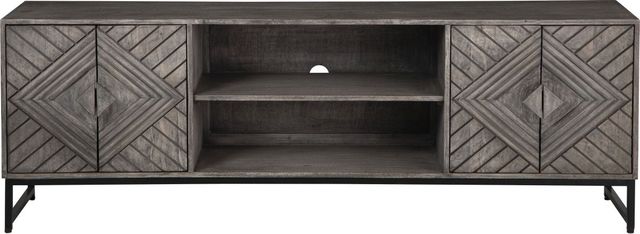 Signature Design by Ashley® Treybrook Distressed Gray Accent Cabinet-1