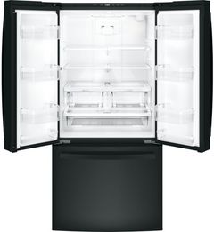 GE® Series 33 in. 24.7 Cu. Ft. Black French Door Refrigerator