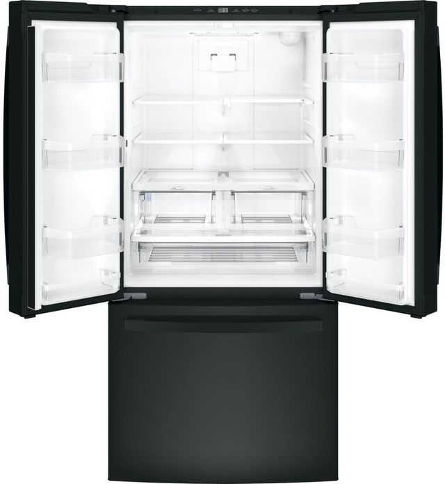 GE® Series 33 in. 24.7 Cu. Ft. Black French Door Refrigerator-1