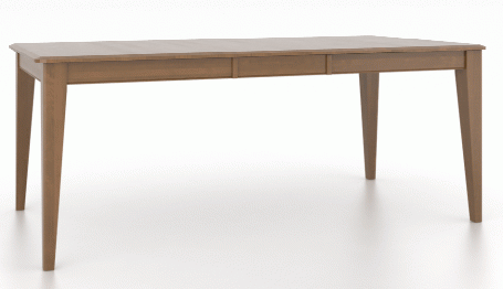 Canadel Customizable Gourmet 76" VE Base Dining Table with One Removable Leaf-0