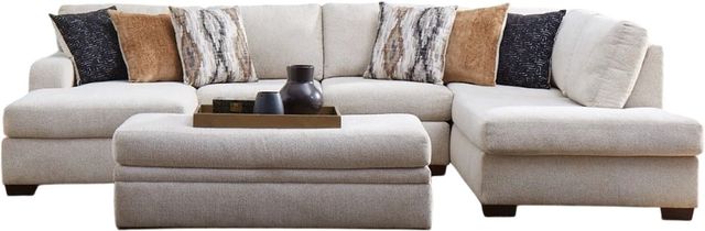 American Wholesale Furniture Melanie 2-Piece Sand Right-Arm Facing Sectional and Chaise-0