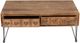 Jofran Inc. American Vintage Brown Coffee Table with Gray Base-3