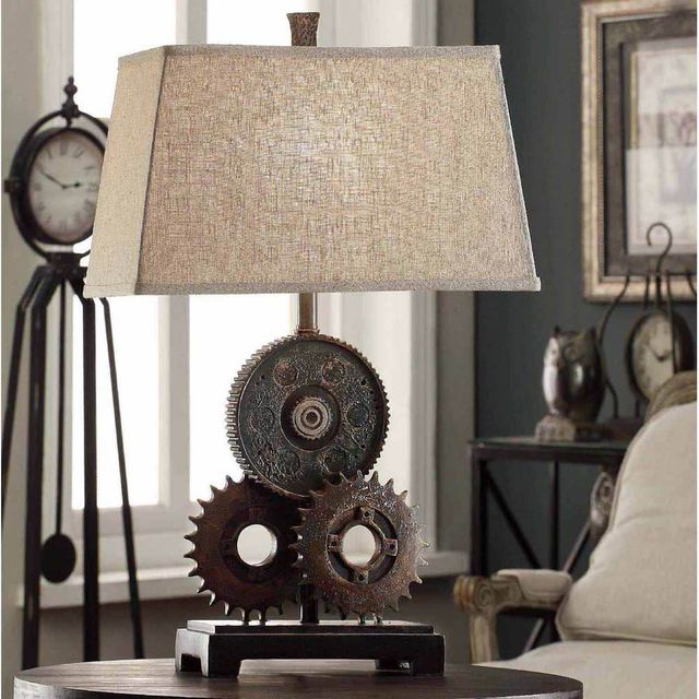 Crestview Collection Gears Brown Table Lamp-1