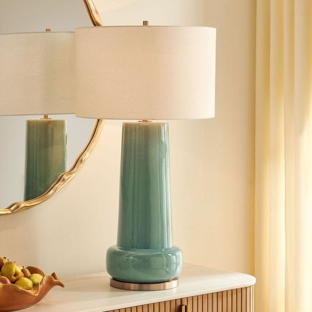 Uttermost® Claudin Aqua Blue Table Lamp-2