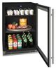 U-Line® White Solid 24" Reversible Hinge Compact Refrigerator-2