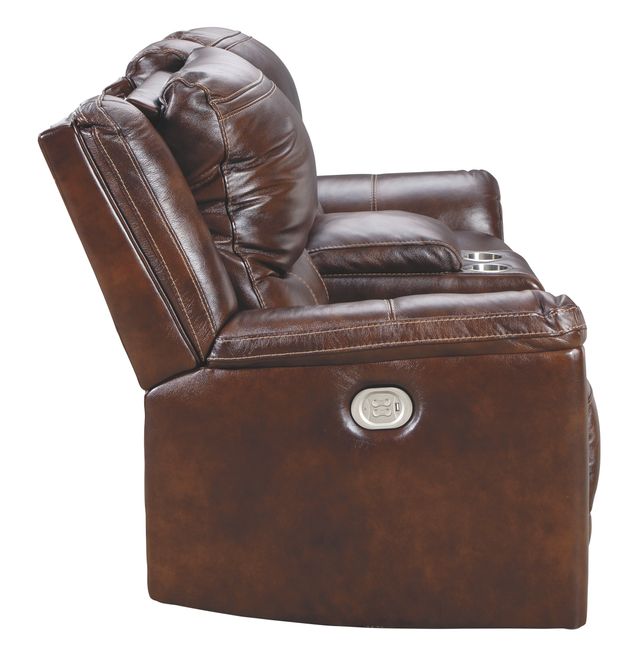 Signature Design by Ashley® Catanzaro Mahogany Power Reclining Loveseat-3