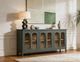 International Furniture Direct Brava Green 6-Door Console-3