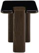 ACME Furniture Dana Natural Marble Top End Table with Dark Walnut Base-3