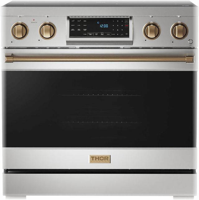 Thor Kitchen® Gordon Ramsay Series 36" Stainless Steel Pro Style Electric Range-0