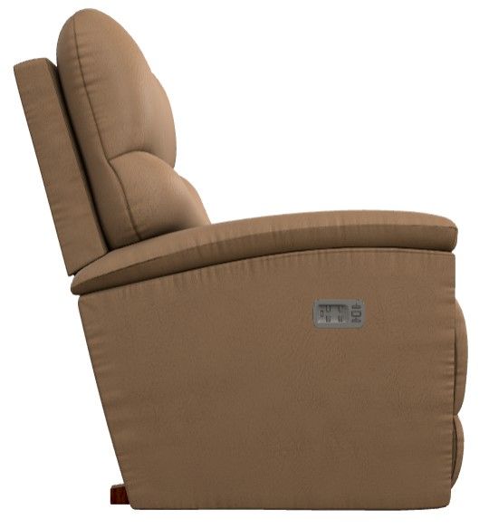 La-Z-Boy® Trouper Fawn Power Rocking Recliner with Headrest and Lumbar-2