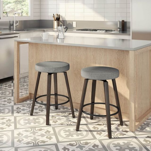 Amisco Customizable Walden Upholstered Swivel Counter Stool-1