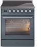 Ilve® Professional Plus II 30" Blue Grey Pro Style Induction Range-0