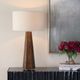 Uttermost® McCaffrey Antique Brass Tapered Burl Table Lamp-1
