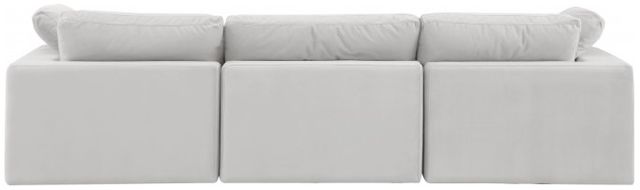 Meridian Furniture Comfy 3-Piece Cream 119" Modular Sofa -3