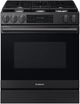 Samsung Bespoke Smart 30'' Fingerprint Resistant Matte Black Stainless Steel Gas Slide In Gas Range-0