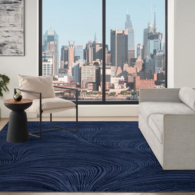 Nourison Home™ Central Park West Navy 5'x7' Area Rug-1