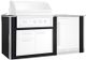 XO Designer 78" Black Outdoor Kitchen Island -0