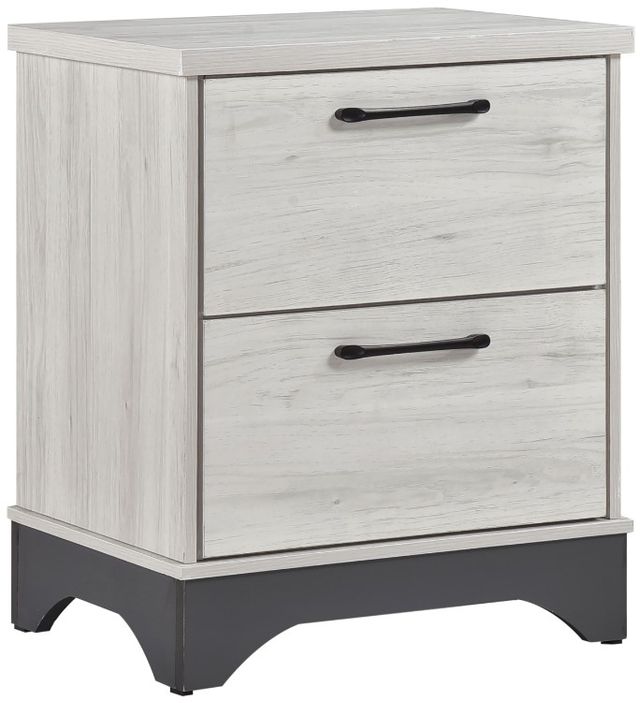 Homelegance® Westport Gray/White Oak Nightstand-0