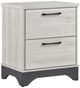 Homelegance® Westport Gray/White Oak Nightstand-0
