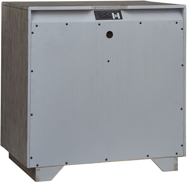 Benchcraft® Anibecca Weathered Gray Nightstand-2