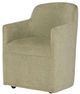 Hooker® Furniture Commerce and Market Izabela Baso Sage Upholstered Dining Arm Chair-3