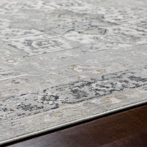 Surya Milano Light Gray 3'x8' Runner Rug-1