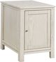 aspenhome® Sandro Brushed White Chairside Table with Door-0