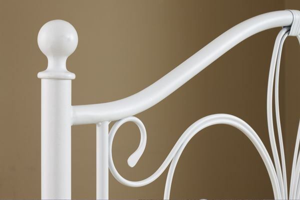 HH2 Home Ruby White Metal Bed-1