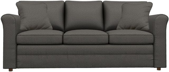 La-Z-Boy® Leah Charcoal Queen Sleeper Sofa-1