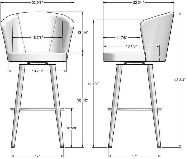 Amisco Customizable Benson Swivel Bar Stool-2