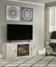 Signature Design by Ashley® Bellaby Whitewash TV Stand with Electric Infrared Fireplace Insert-4