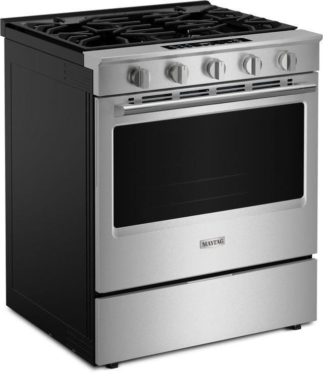 Maytag® 30" Fingerprint Resistant Stainless Steel Slide-In Gas Range with Grill Mode-2